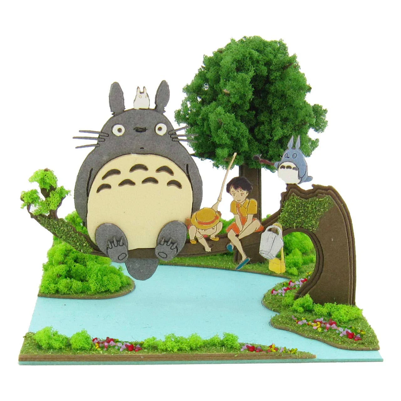 Mei and Satsuki and Totoro Studio Ghibli Mini Mp07-05 (Paper Craft)