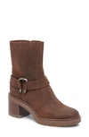 Camros Bootie In Cocoa Suede