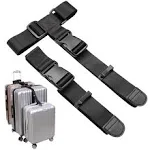 Vigorport Luggage Connector Straps, Add a Bag Suitcase Strap Belt, Luggage Clip Link, Multi Adjustable 1.5" W Travel Attachment Accessories for Carry on Bag Stacker - 2 Pack