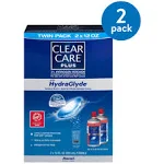 Clear Care Plus HydraGlyde Cleaning and Disinfecting Solution - 2 Pack, 12 fl oz