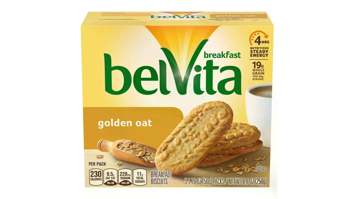 belVita Breakfast Biscuits, Golden Oat Breakfast Biscuits, 8.8 oz