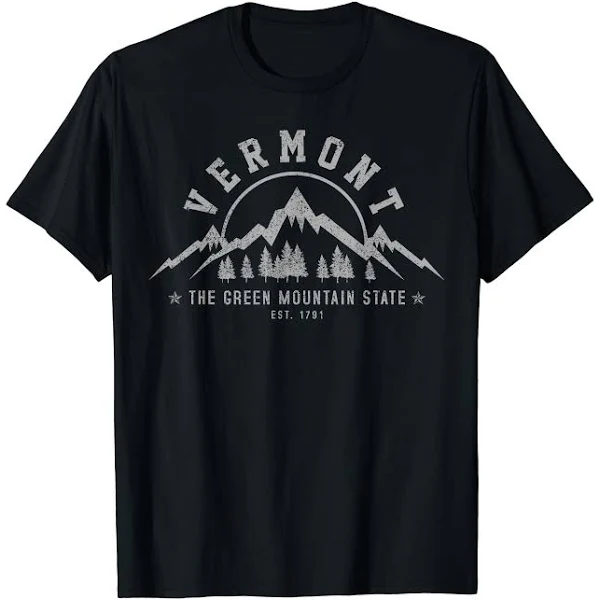 Vermont The Green Mountain State Est. 1791 Vintage Gift T-Shirt