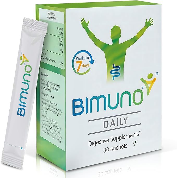 Bimuno Daily Prebiotic for Gut Health | Bacterial Culture Food Supplements | High Fibre Tasteless Soluble Powder | Vegetarian, Halal | Digestive Health | (1 Month Supply)