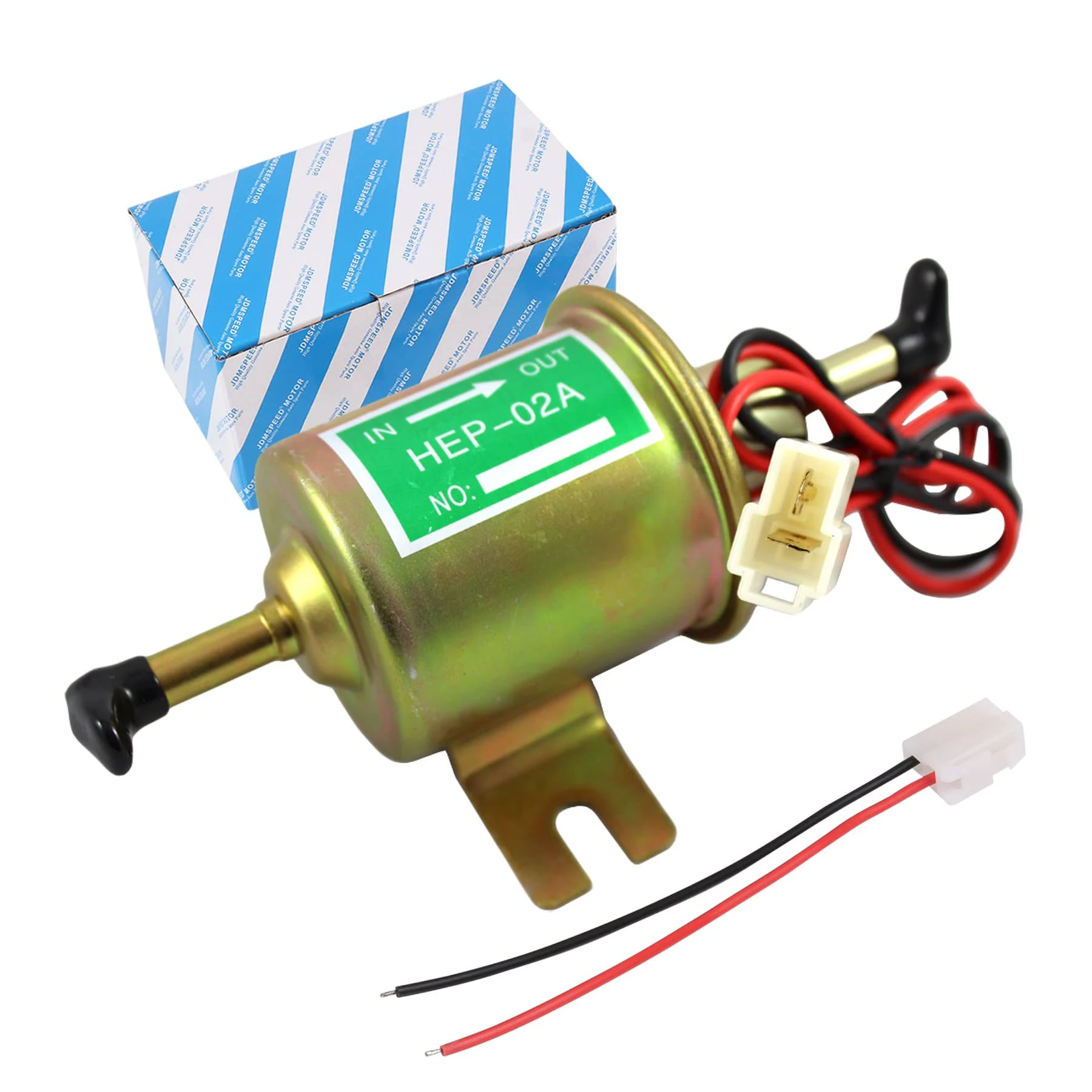 New JDMSPEED 12V fuel pump Inline Low Pressure Electric Diesel Fuel Pump