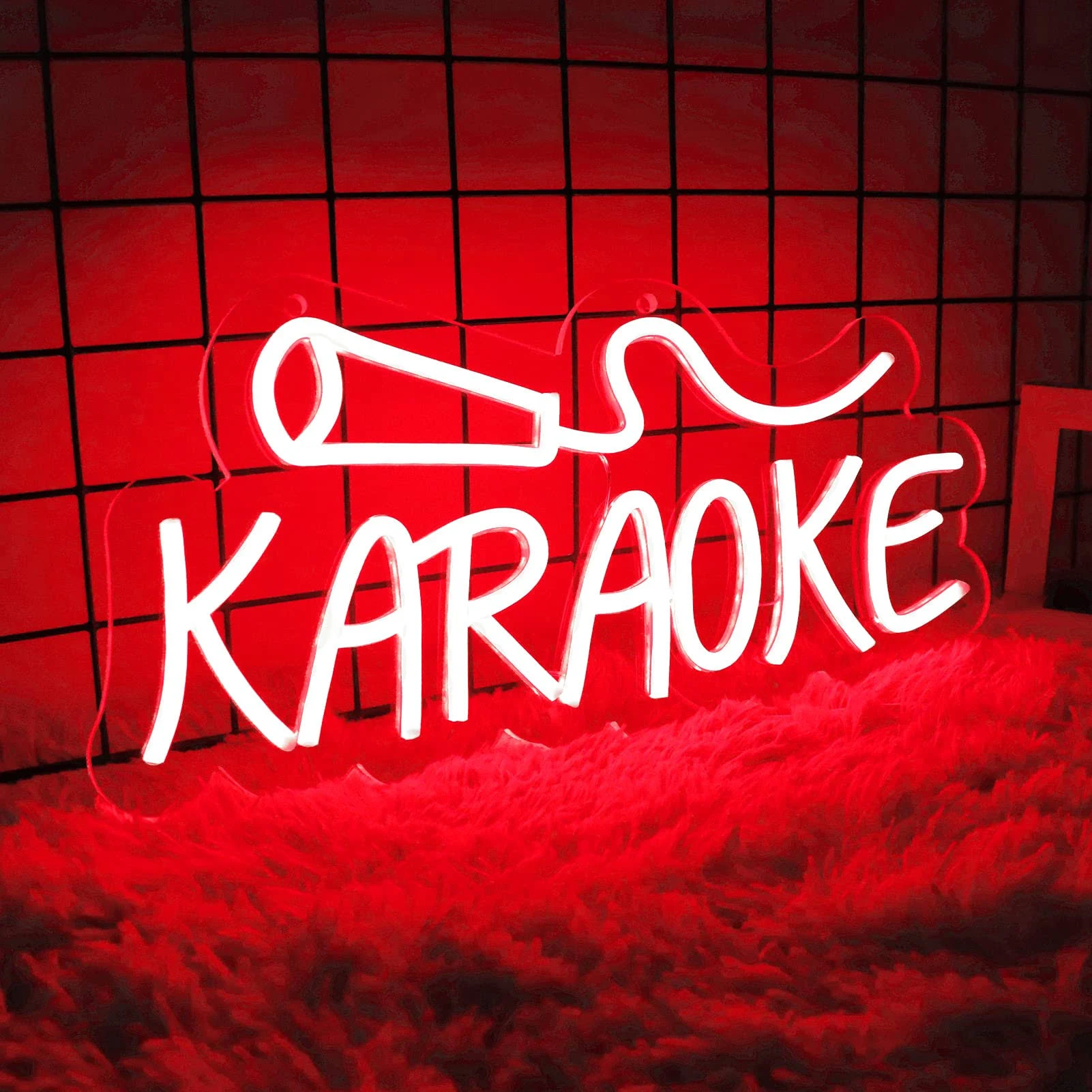 Vinray Karaoke Neon Sign for Home Theater,Bar,Pub,Club,Karaoke Wall Art Decor ...