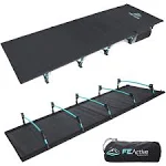 Fe Active Folding Camping Cot - Lightweight, Compact, Portable Outdoor Bed