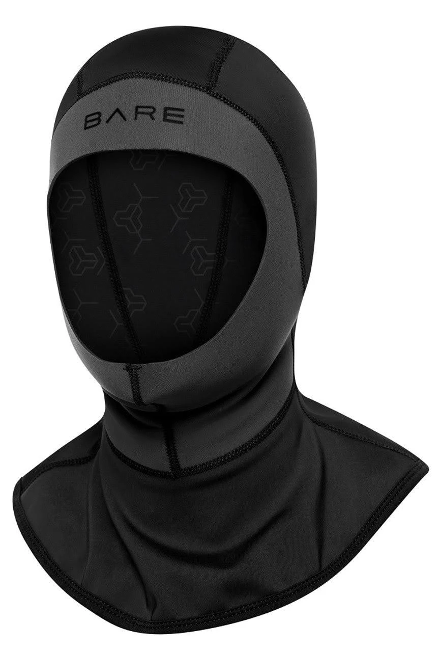 EXOWEAR Unisex Black Dive Hood and Vest - Size L (017900BLK-40L<wbr/>)