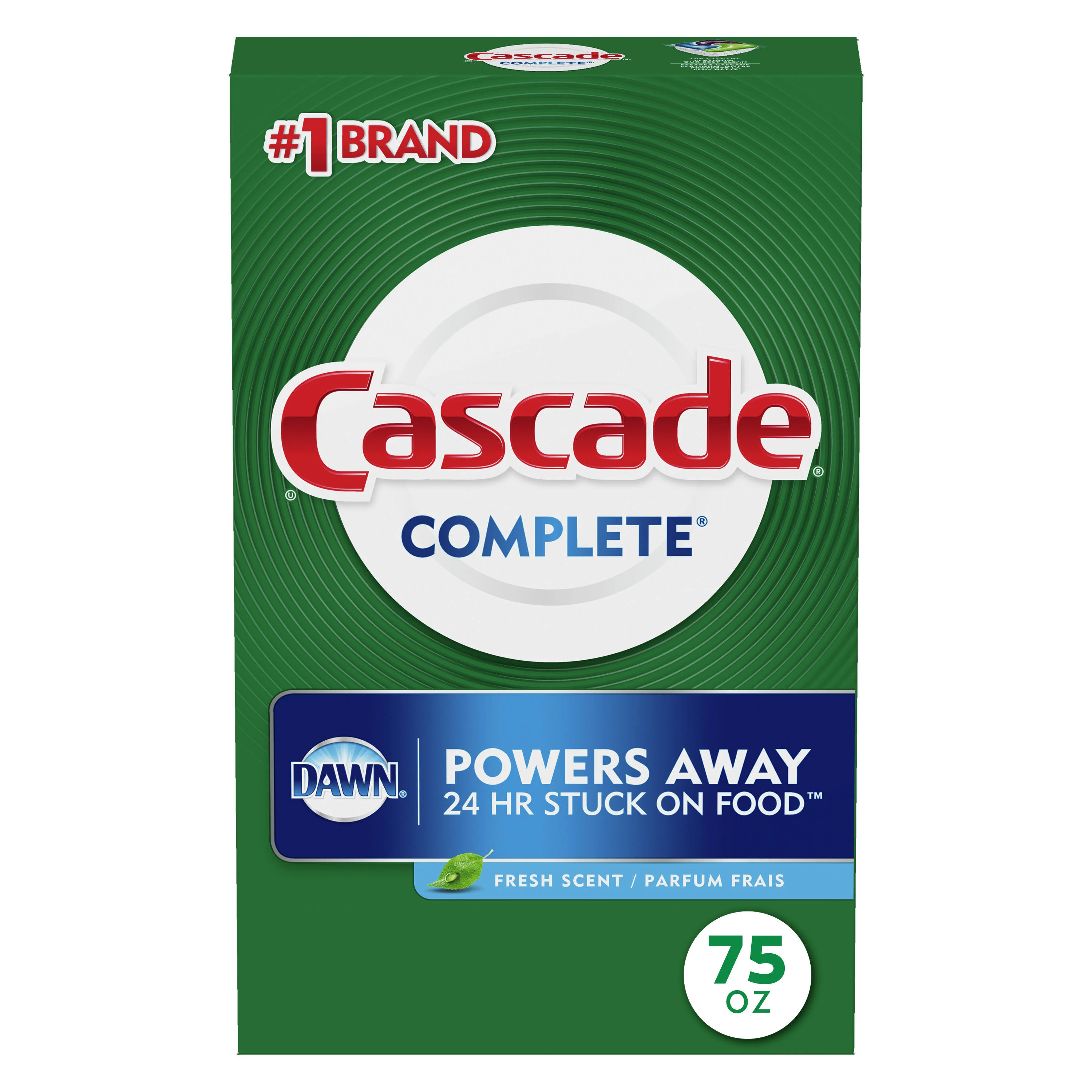 Cascade Complete Dishwasher Detergent, Fresh Scent - 2.12 kg