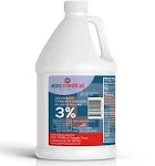 Epic Medical Supply Hydrogen Peroxide Gallon. 3% USP, First Aid Antiseptic and Multipurpose Cleaner,