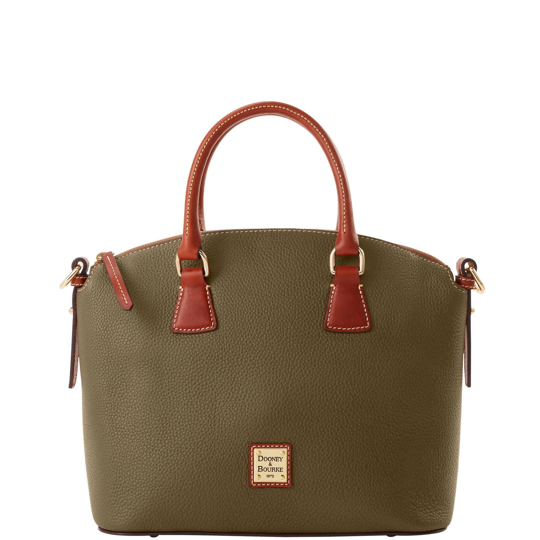 Dooney &amp; Bourke Pebble Grain Domed Satchel - Olive