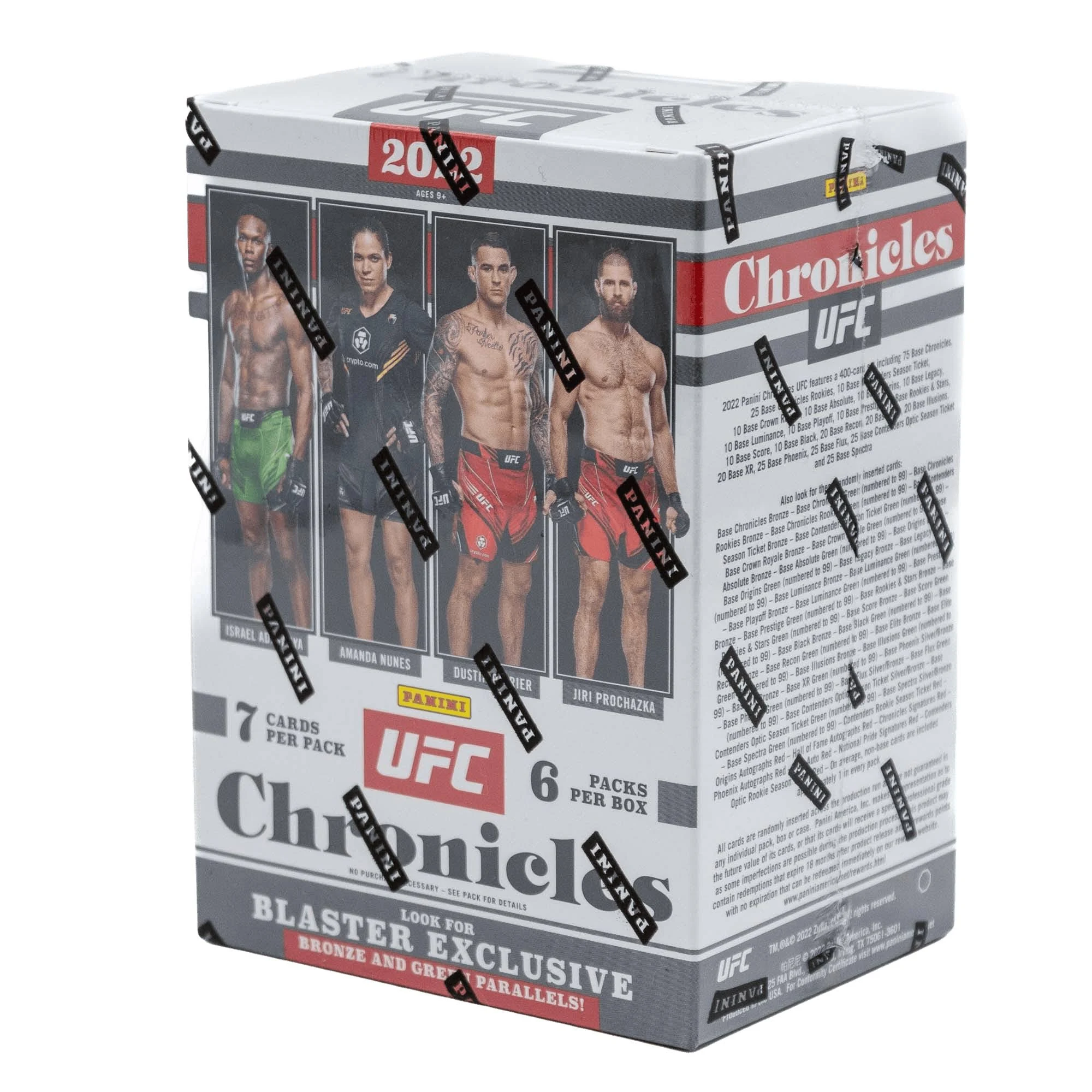 2022 Panini Chronicles UFC  Blaster Sealed Case  20 Boxes 6 Packs 7 Cards a Pack