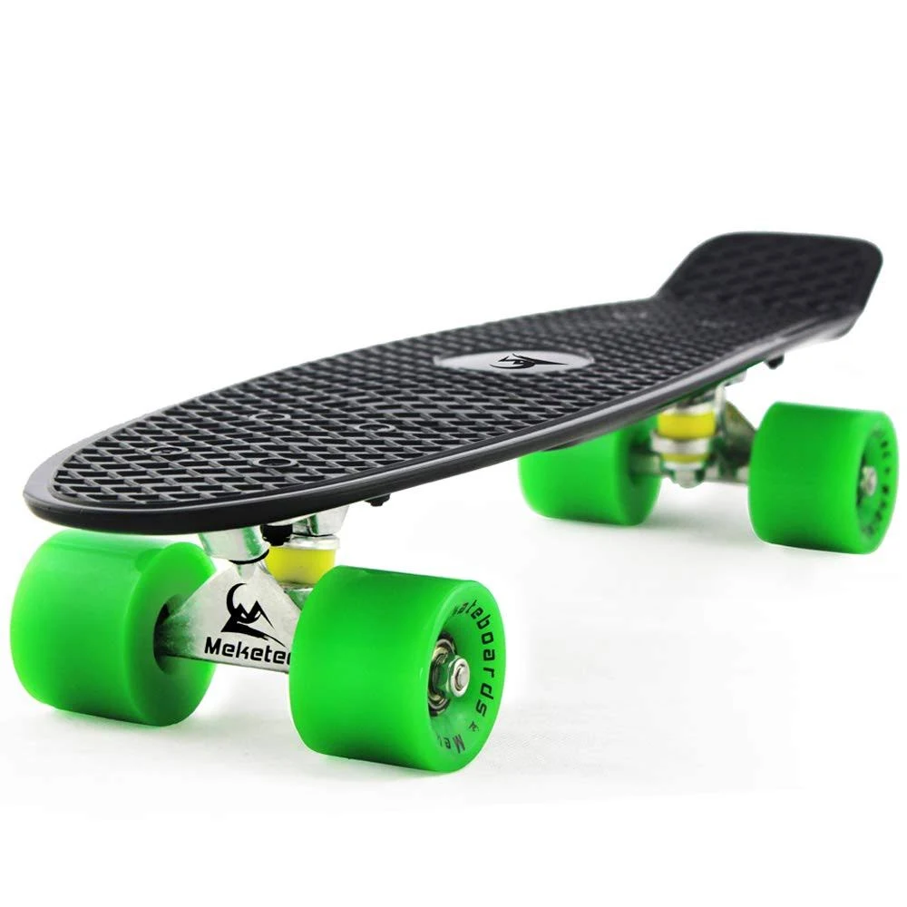 Meketec Skateboards Complete 22 inch Mini Cruiser Retro Skateboard for Kids Boys ...