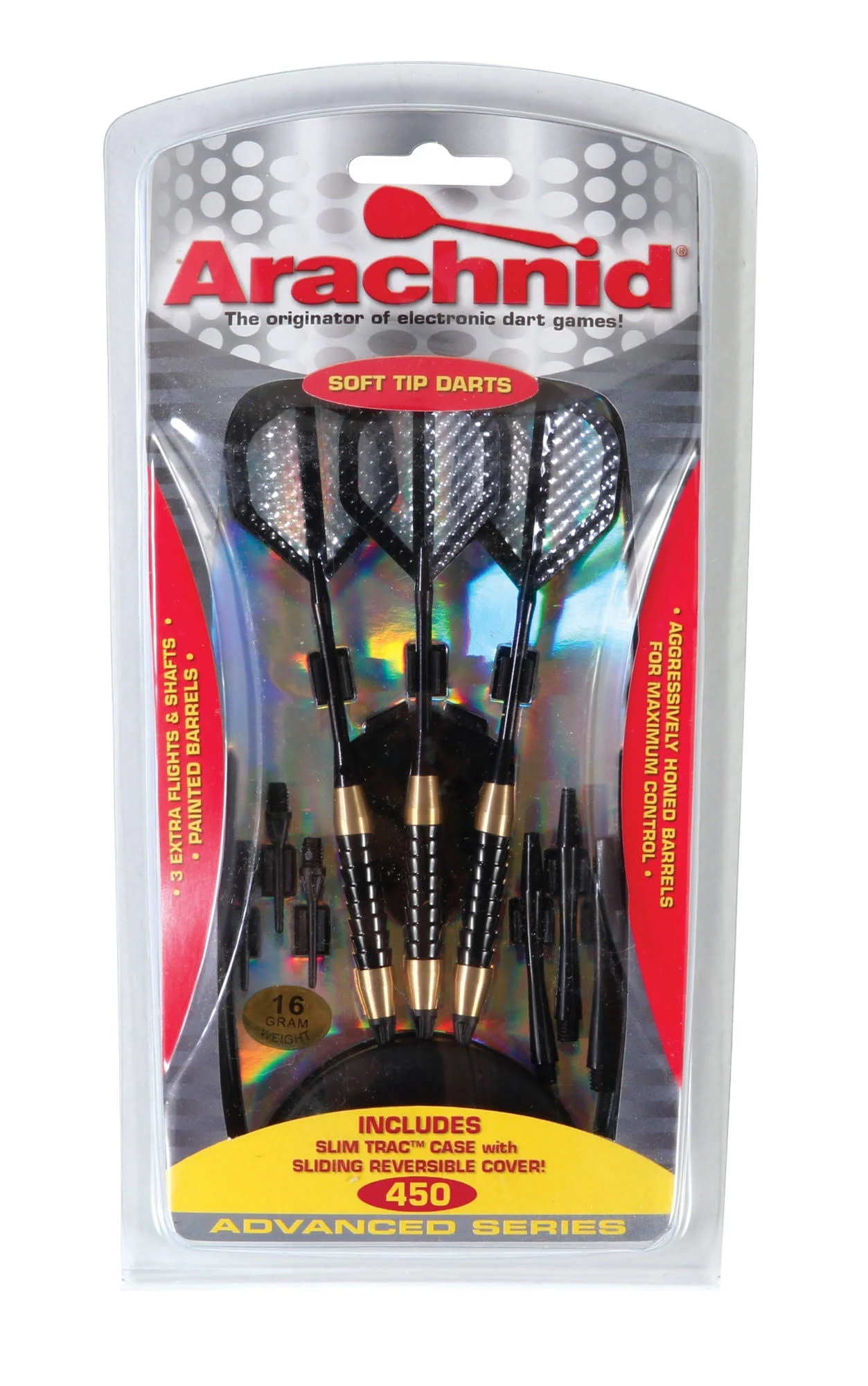 Arachnid Black & Brass Soft Tip Darts (16-Gram)