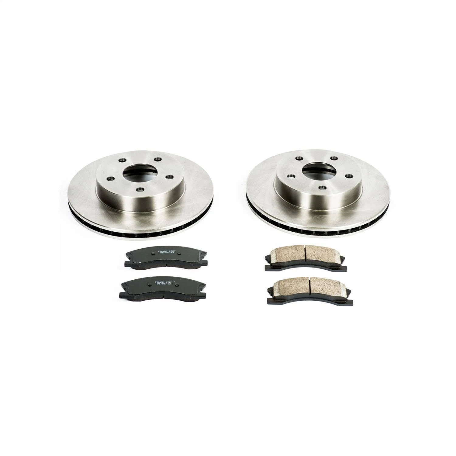 PowerStop® KOE2149 - 1-Click Autospecialty OE Replacement Plain Front Brake Kit