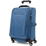 Travelpro Maxlite 5 Softside Expandable Luggage with 4 Spinner Wheels, Lightweight Suitcase, Men and Women, Ensign Blue, Carry-On 21-Inch