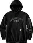 Carhartt Men's 106220 Loose Fit Midweight Hooded Shamrock Graphic Sweatshirt - X-Large Regular - Malt