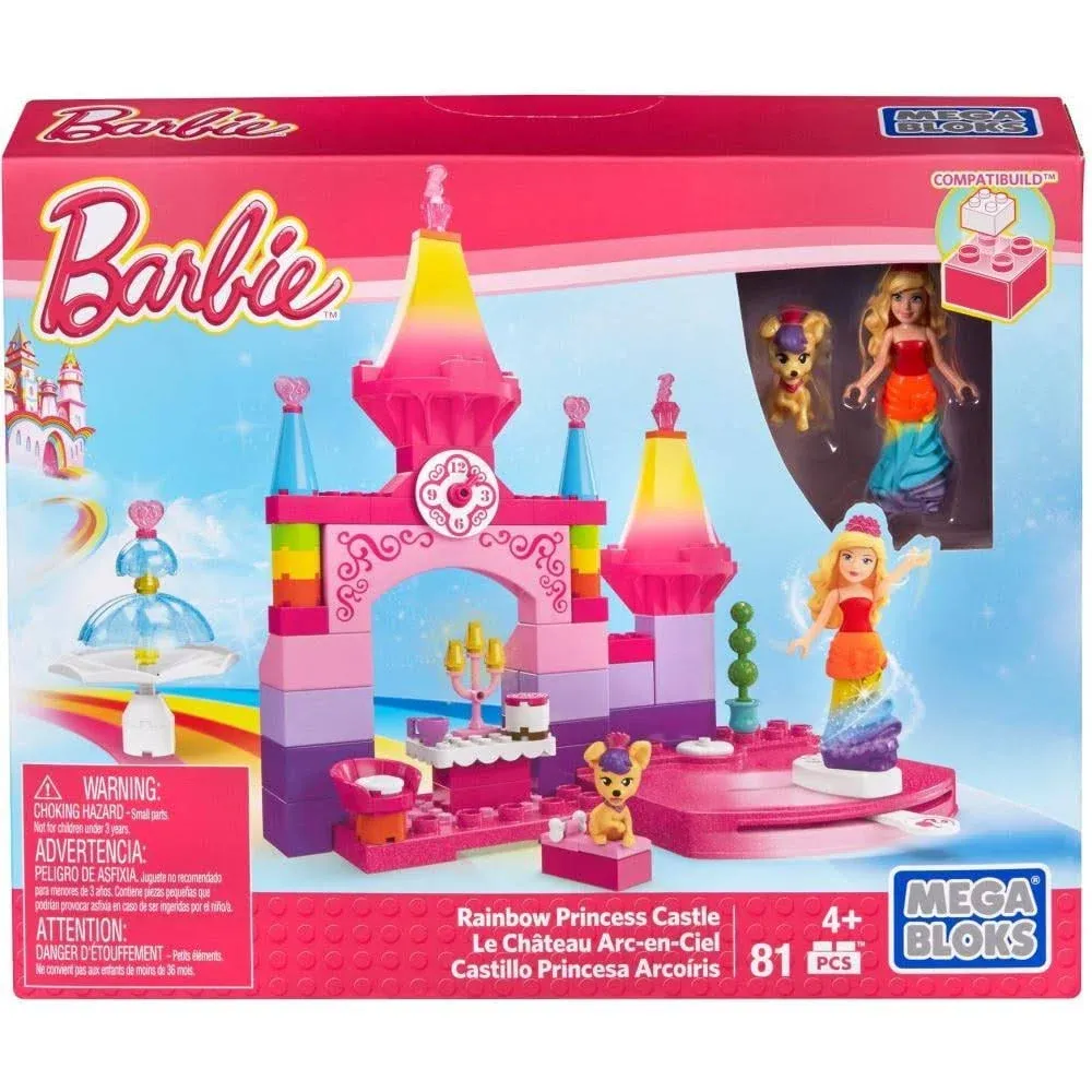 Mega Bloks Barbie Rainbow Princess Castle