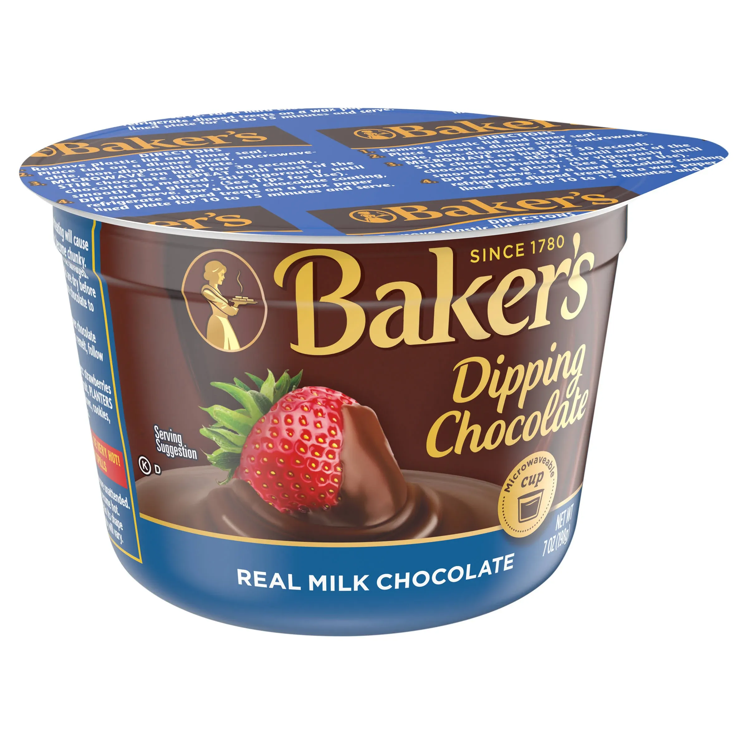 Baker's Dipping Chocolate, Real Milk Chocolate - 7 oz