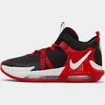 Nike Kids' Grade School Lebron Witness 7 Basketball Shoes, Size 5, Black/White/Red