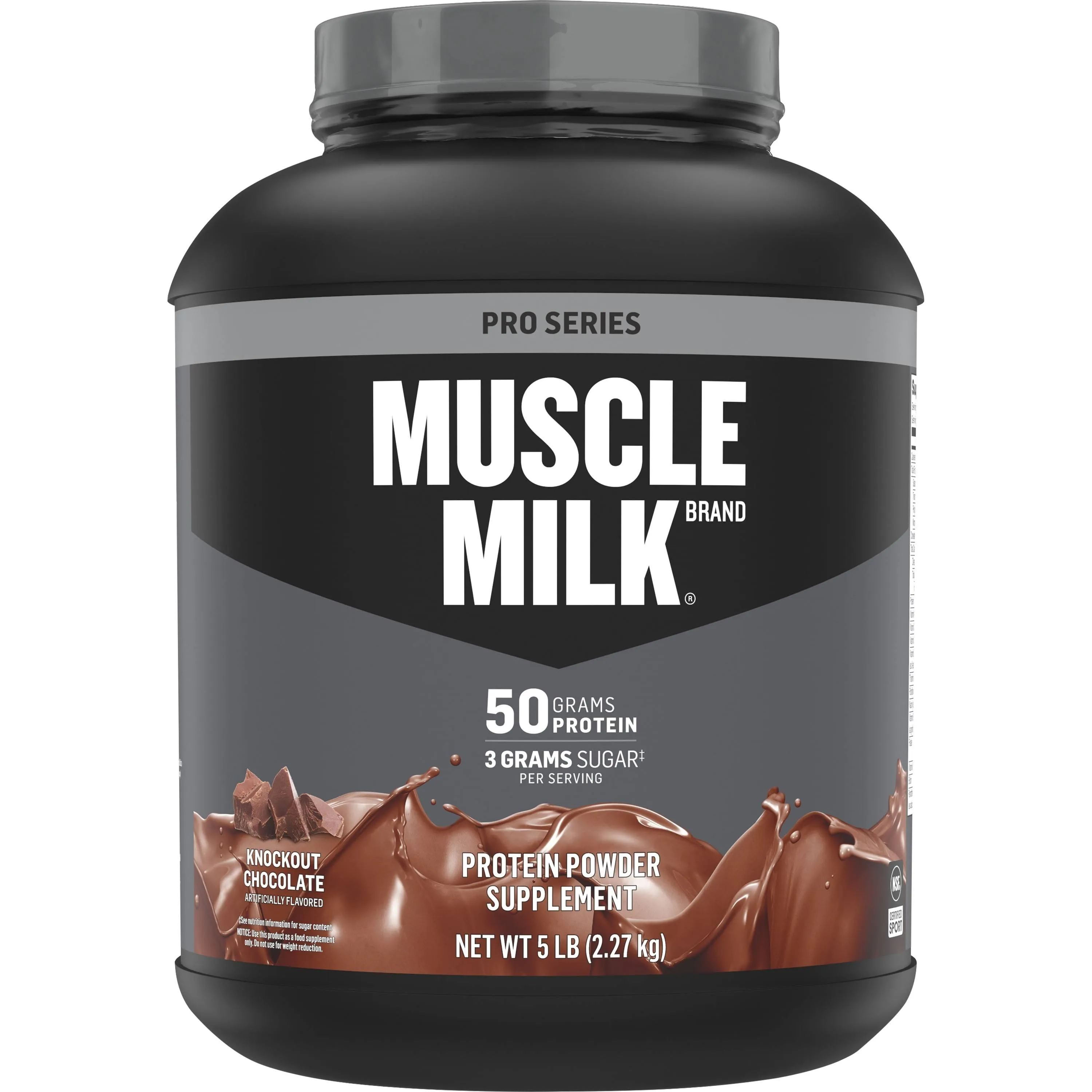 Muscle Milk Pro Series Protein Powder Supplement, Knockout Chocolate - 5 lb