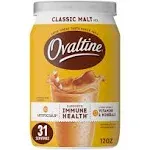 OVALTINE Classic Malt Flavored Milk Mix 12 oz. Canister