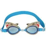 Stephen Joseph Shark Swim Goggles Kids Boys Anti Fog Easy Adjustable Blue Beach