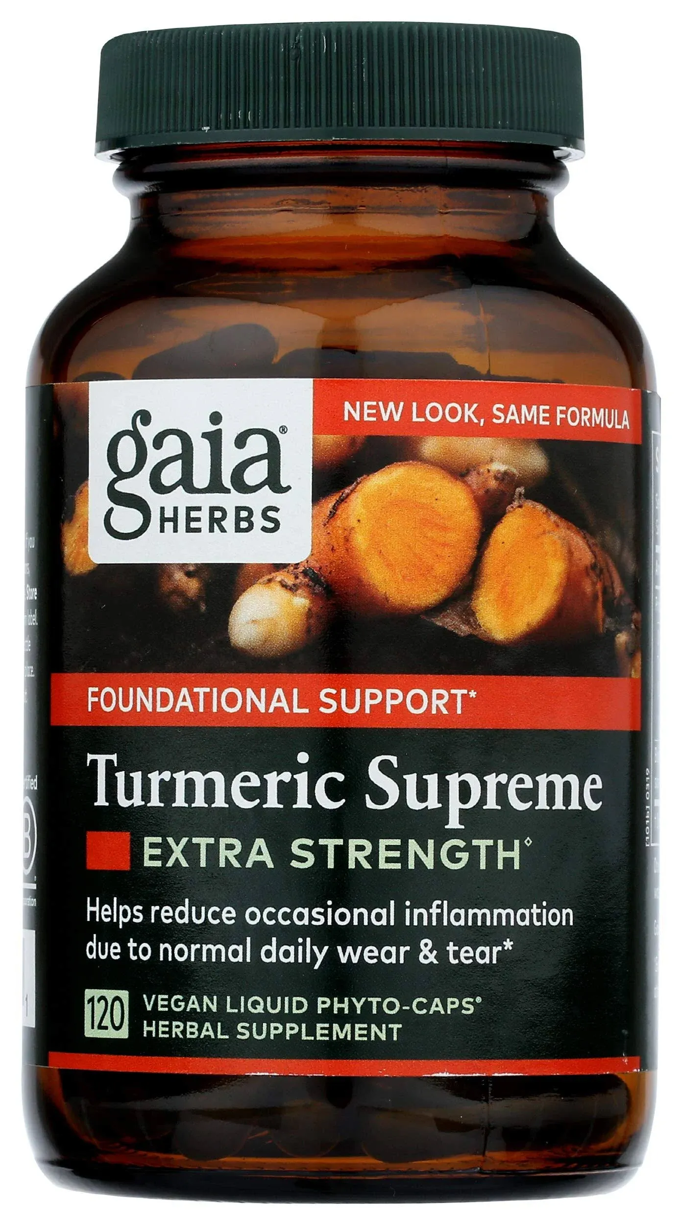 Gaia Herbs Turmeric Supreme Extra Strength - Helps Reduce Occasional Inflammation from Normal Wear & Tear