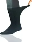 Yomandamor Men&#039;s 5 Pairs Wide Stretched Top Crew Dress Socks