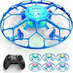 SYMA Drone for Kids with LED, X660 Mini Quadcopter Rotary Ascent, Headless Mode Full RC