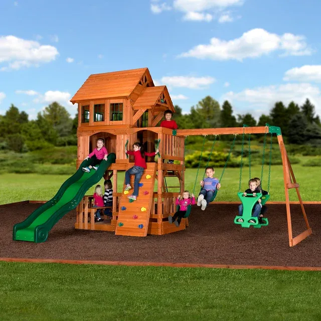 Liberty II Cedar Wooden Swing Set (Box of 4)