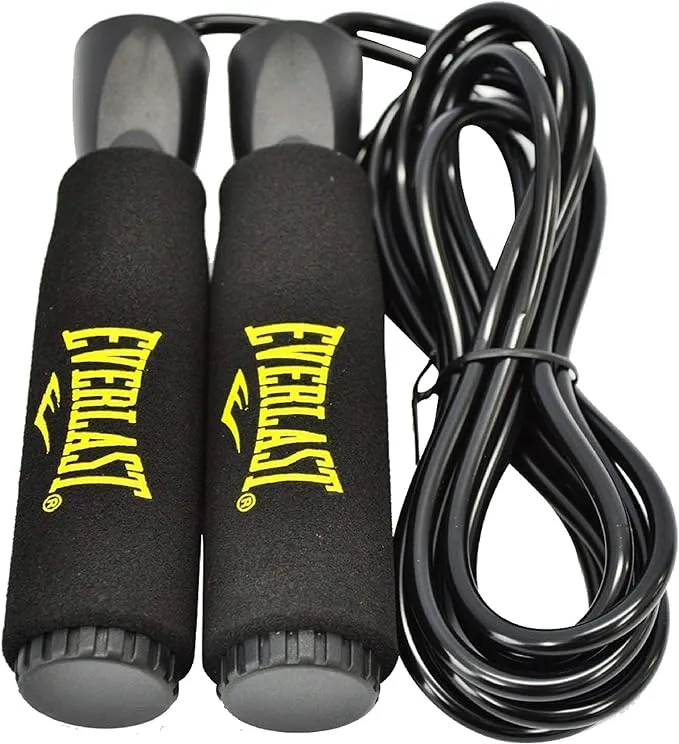 EVERLAST Deluxe Speed Jump Rope 9 Ft. Black Comfort Grip NEW