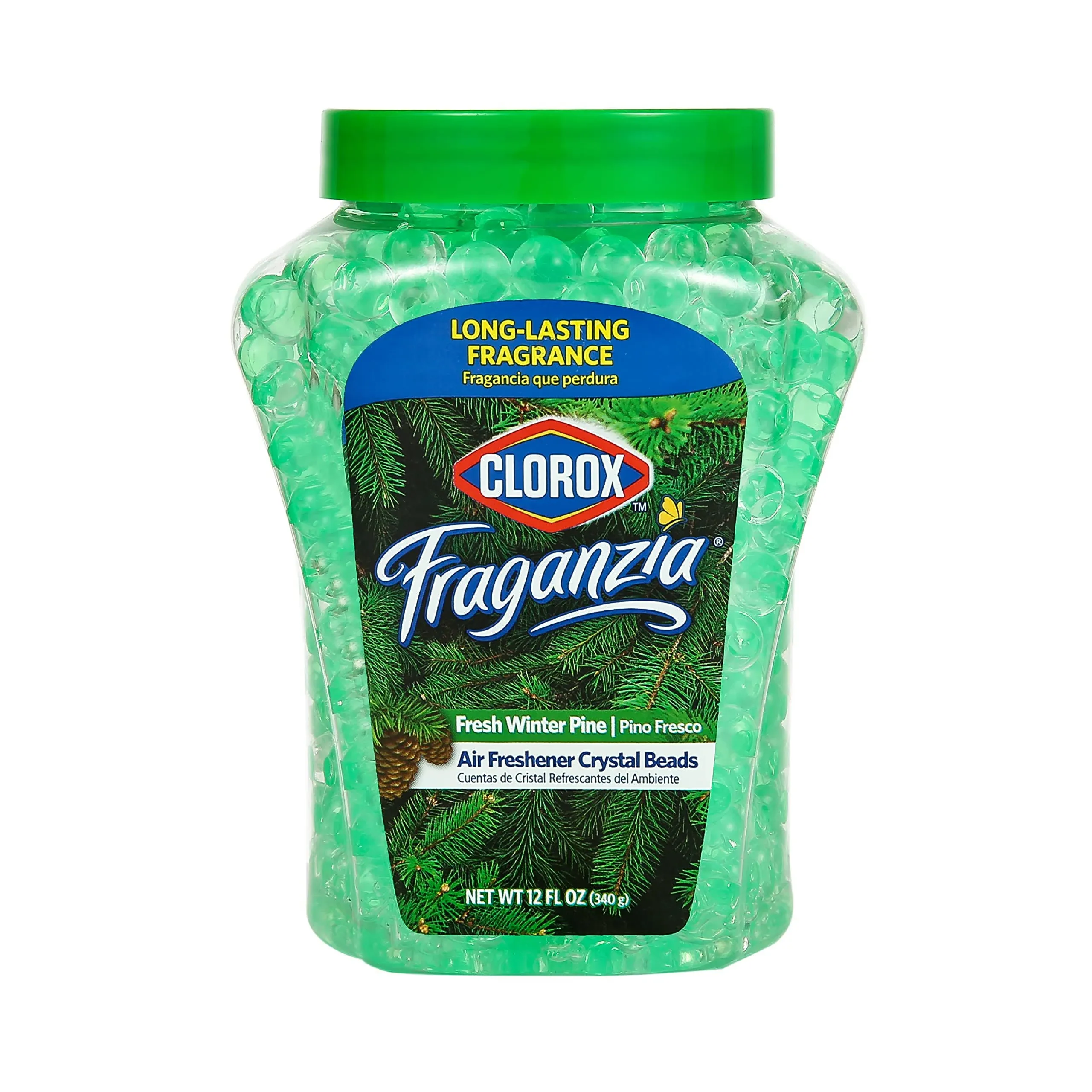 Clorox Fraganzia Air Freshener Crystal Beads Fresh Winter Pine 12oz