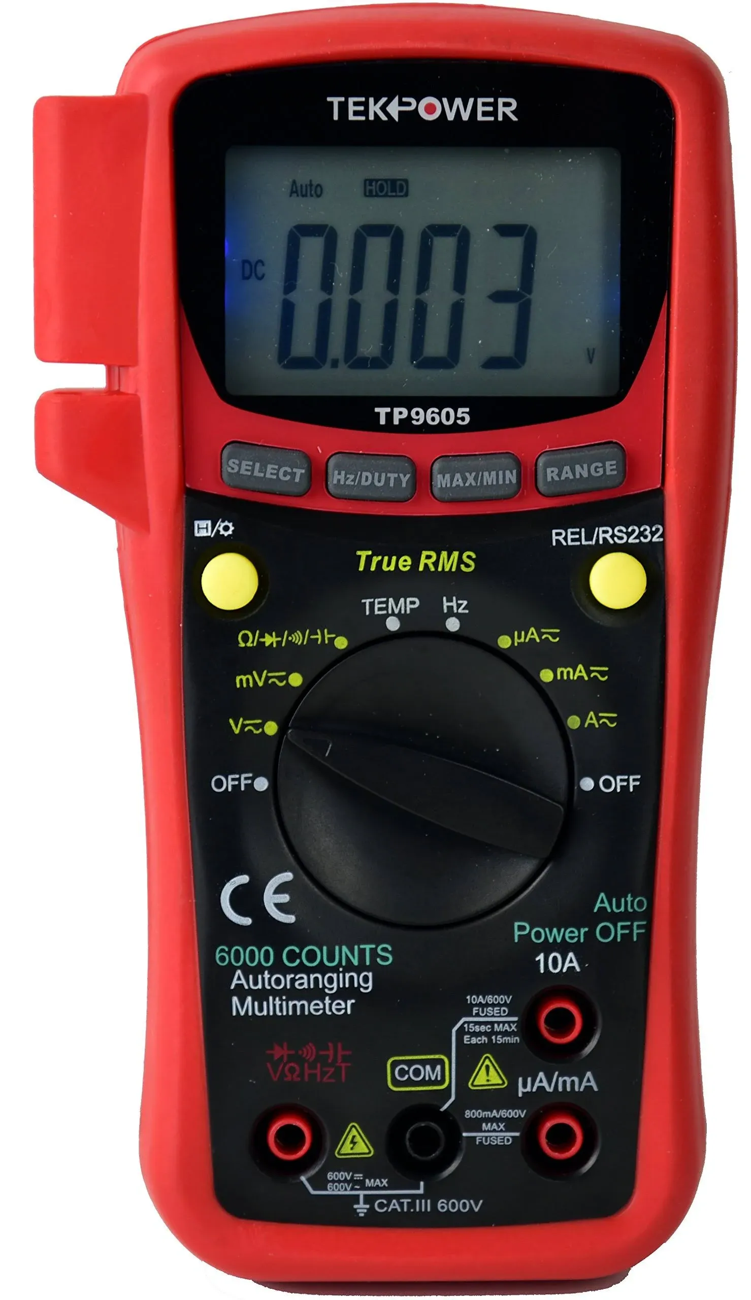 TekPower TP9605BT Auto Ranging Digital True RMS Smart Multimeter with Bluetooth