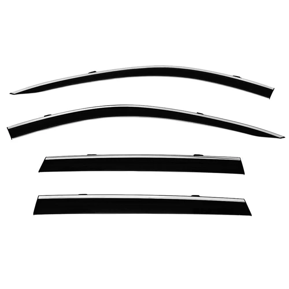 Wellvisors Side Window Visors Deflectors Rain Guards with Chrome Trim for 2023 ...