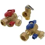 Rheem RTG20326 Tankless Water Heater Service Valve Kit, Brass