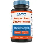 Nova Nutritions Konjac Root Glucomannan 2000 mg/Serving 180 Veggie Caps