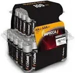 Impecca Alkaline AA 60 AAA 40 Plastic Box