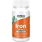 Iron Now Foods Ferro 18mg 120 Cápsulas