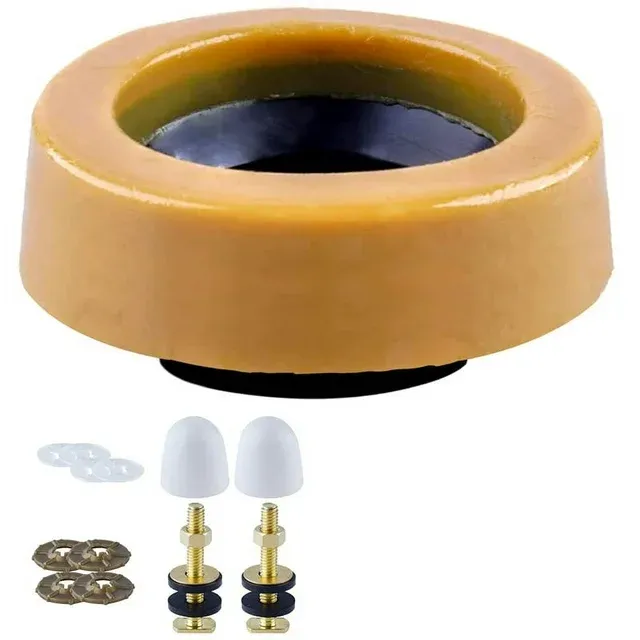 Toilet Wax Ring Kit for Floor Outlet Toilets New Install or Re- Include Closet , ,Flange and