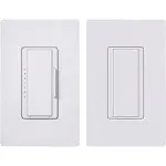 Lutron Maestro LED+ Dimmer Switch Kit for Dimmable LED, Halogen and Incandescent Bulbs, 150W/3-Way or Multi-Location, MACL-153M-RHW-WH, White 