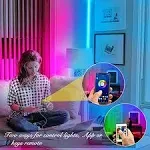 DAYBETTER Led Strip Lights Smart with App Control Remote, 5050 RGB for Bedroom, Music Sync Color Changing for Room Party 100ft (2 Rolls of 50ft)