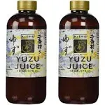 Yakami Orchard 100% Pure Japanese Yuzu Juice, 12 Ounce (Pack of 2)