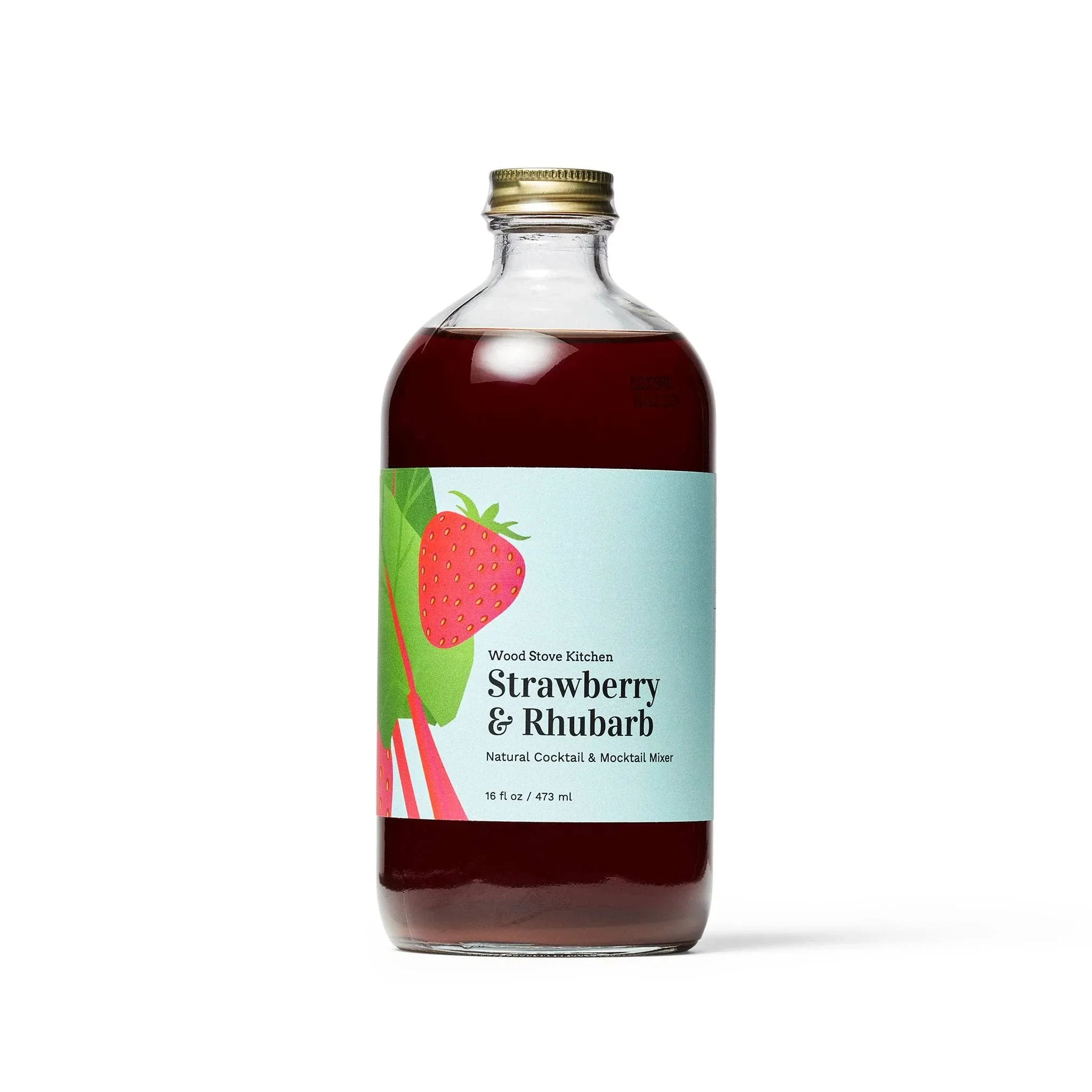 Strawberry & Rhubarb Mixer - 16 ounce