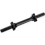 14” Barbell Standard Threaded Dumbbell Handle, 1-inch Hole, Black