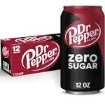 Dr Pepper Zero Sugar Soda Pop Bottles