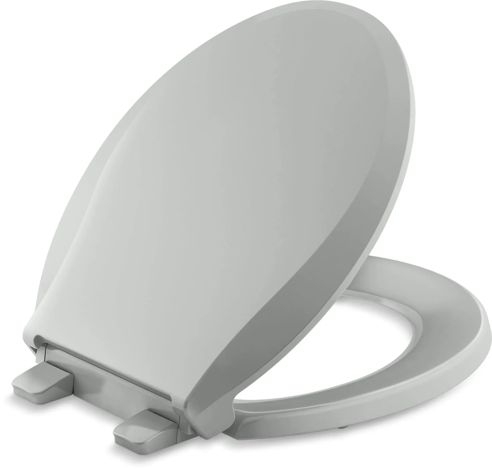 Kohler K-4639-RL Cachet ReadyLatch Quiet-Close Round-Front Toilet Seat - Ice Grey