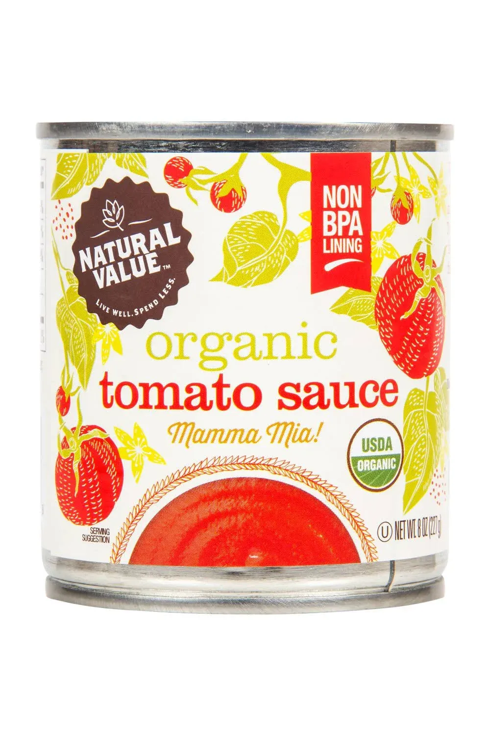 Natural Value Organic Tomato Sauce - 8 oz