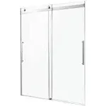 ANZZI SD-FRLS05902CH Stellar Series 60 in. x 76 in. Frameless Sliding Shower Door with Handle in Chrome