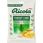 Ricola Max Honey Lemon Throat Care Large Bag | Cough Suppressant Drops | Dual Action Liquid Center | Soothing Long-Lasting Relief - 34 Count (Pack of 1)