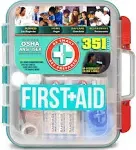 Be Smart Get Prepared 351 Piece First Aid Kit